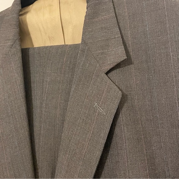 Vintage Garrison Park Men’s 2 Piece Suit Blazer and Pants - Gray Size 46R - Picture 3 of 10